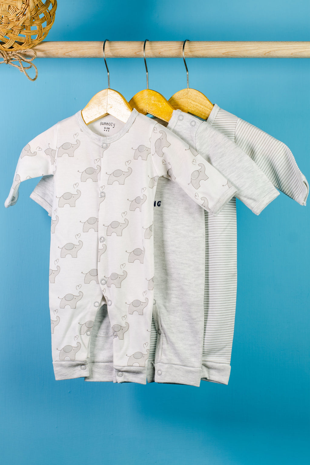 Pack of 3 Sleeping Suits | Snoozy